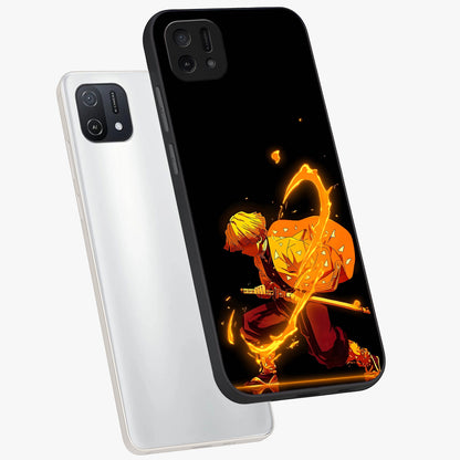 Thunder Flame Execution Glass Case displayed in angled mockup highlighting dramatic fire themed design with intense fantasy aesthetic.