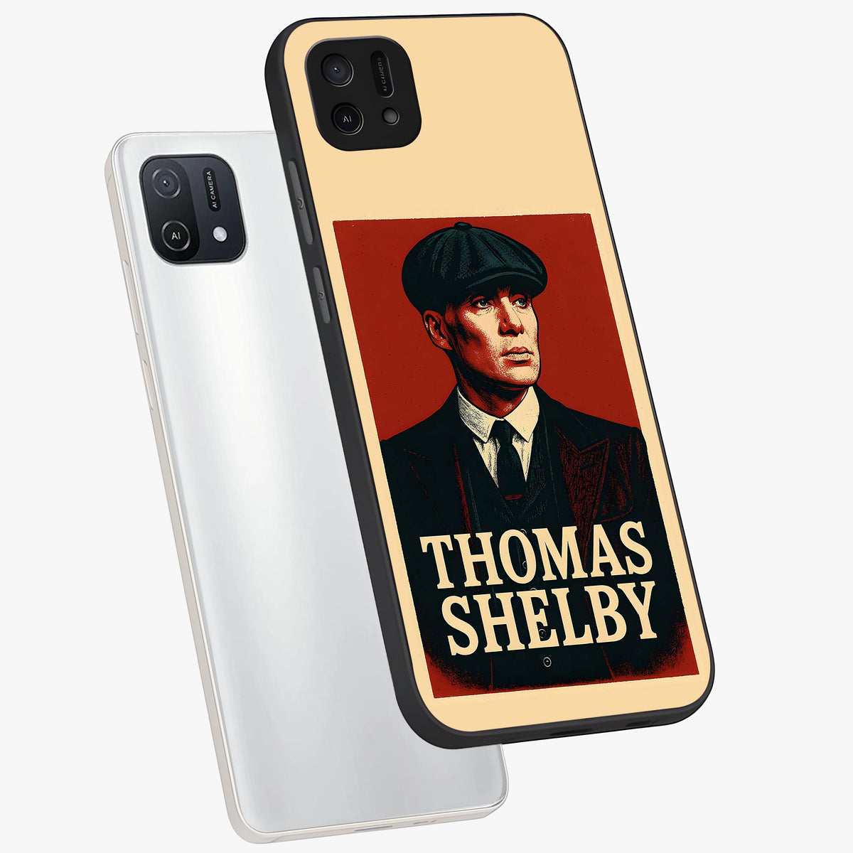 Vintage Mafia Authority Glass Case displayed in angled mockup highlighting powerful retro design with classic gangster aesthetic.