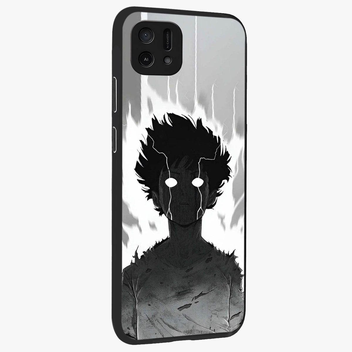 Awakened Inner Rage Glass Case upright view showcasing dramatic artwork with strong expressive aesthetic.