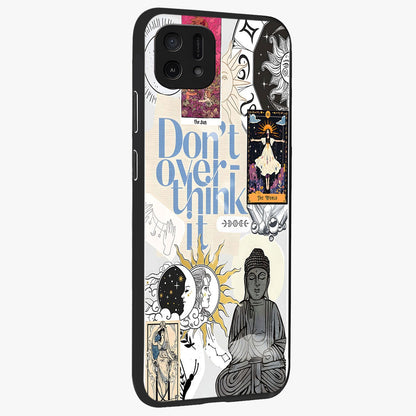 Ethereal Thoughts Glass Case upright view showcasing delicate artistic composition with peaceful dreamy theme.
