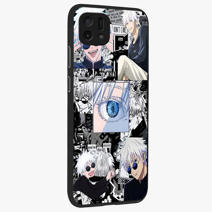 Infinity Sorcerer Chaos Glass Case upright view showcasing dramatic sorcerer artwork with chaotic mystical theme.
