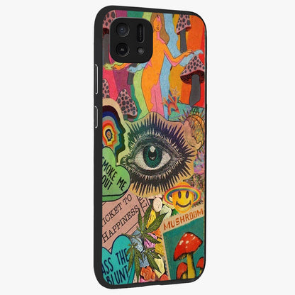 Mystic Eye Wonderland Glass Case upright view showcasing symbolic eye artwork with mysterious fantasy theme.