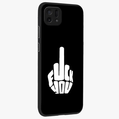 Rebel Mode On Glass Case upright view showcasing striking statement artwork with bold rebellious theme.