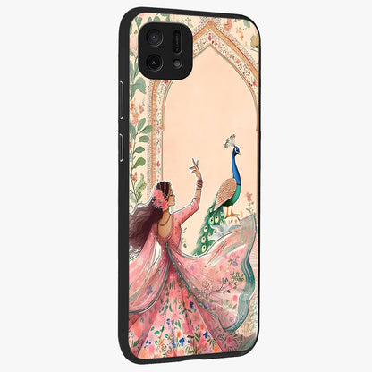Royal Grace Muse Glass Case upright view showcasing stylish artistic artwork with sophisticated royal theme.