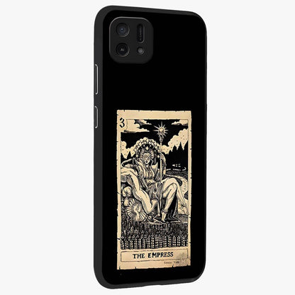 The Empress Glass Case upright view showcasing powerful empress themed artwork with luxurious artistic theme.