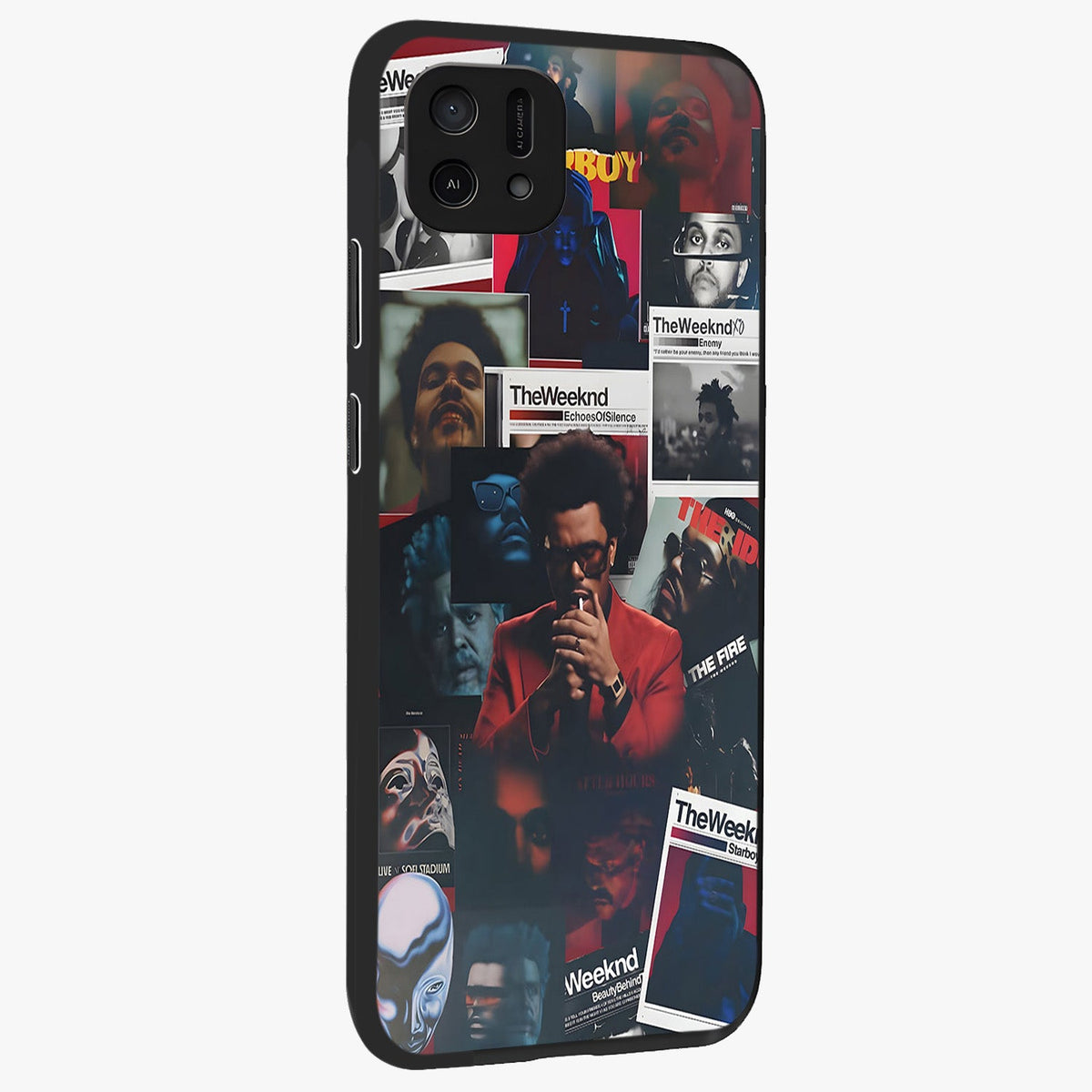 The Weeknd Glass Case upright view showcasing bold music themed artwork with contemporary artistic style.
