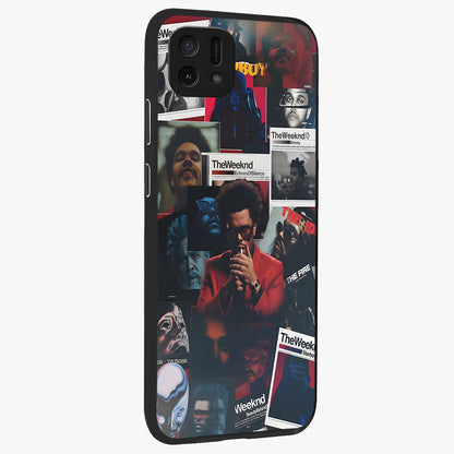The Weeknd Glass Case upright view showcasing bold music themed artwork with contemporary artistic style.