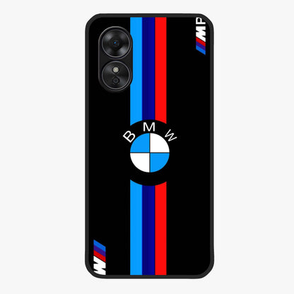 Turbo BMW Beast Glass Case showing flat back view with high performance sports car artwork and glossy glass finish.