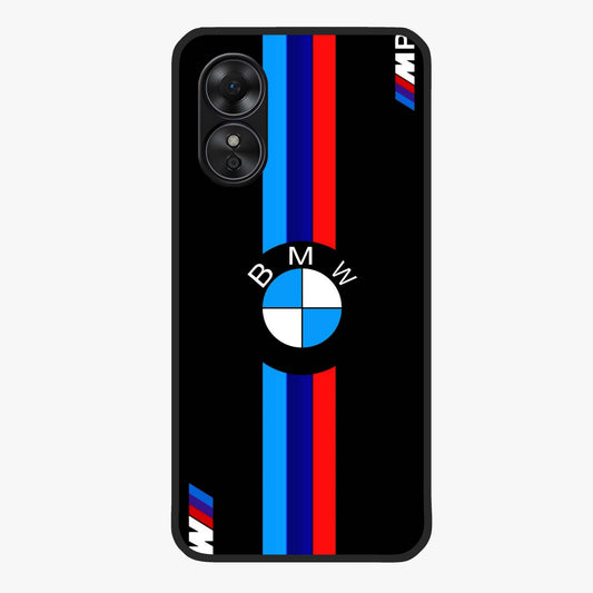 Turbo BMW Beast Glass Case showing flat back view with high performance sports car artwork and glossy glass finish.