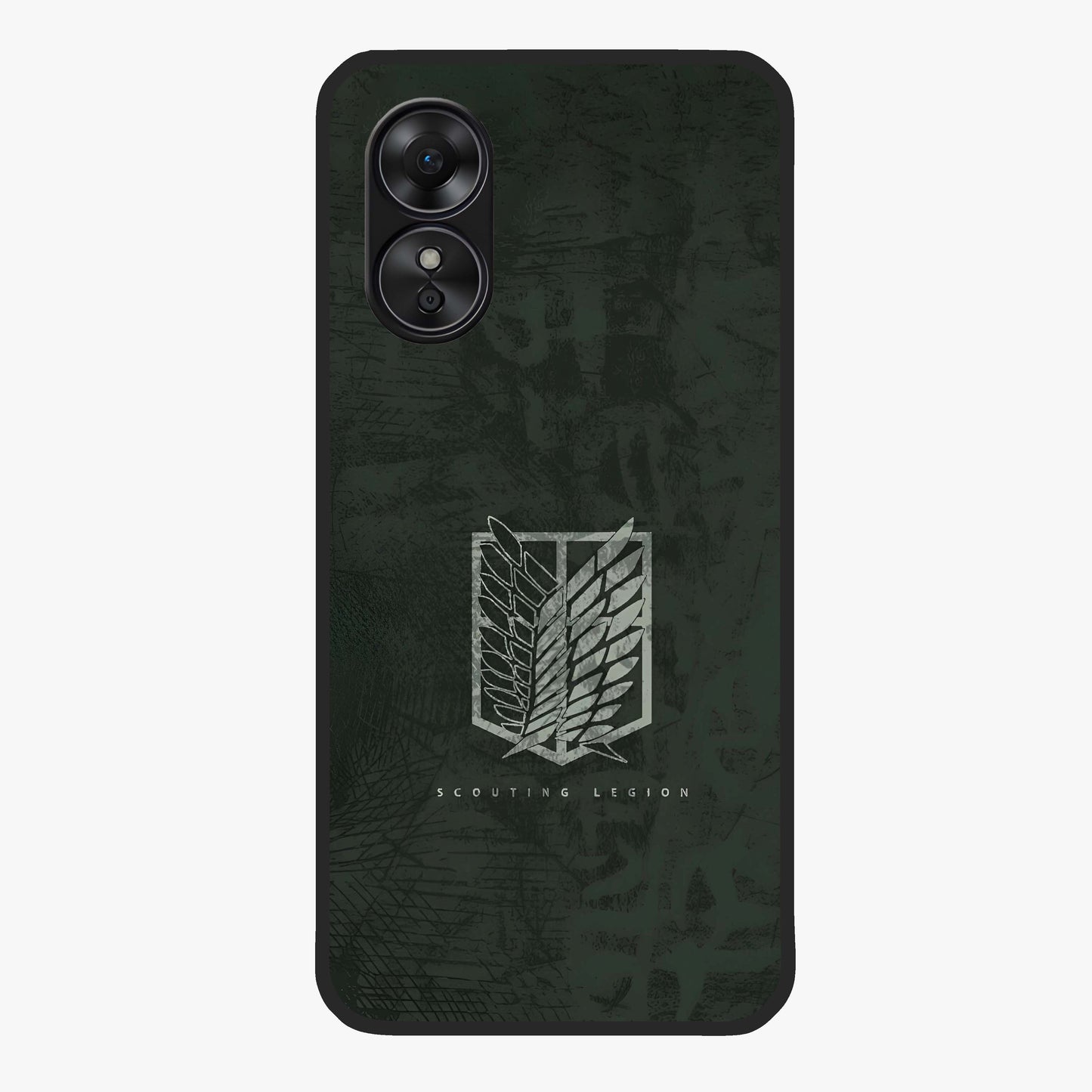 Wings Of Freedom Glass Case showing flat back view with symbolic wings artwork and glossy glass finish.