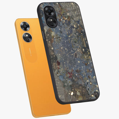 Aesthetic Astrolophia Glass Case displayed in angled mockup highlighting artistic aesthetic elements and smooth glass surface.