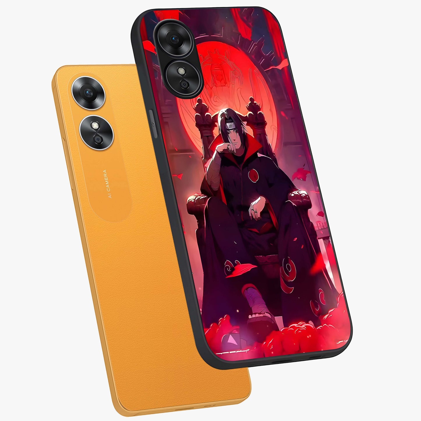 Blood Moon Sovereign Glass Case displayed in angled mockup highlighting dark celestial moon design and dramatic theme.