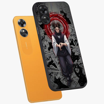 Cursed Ritual Ascension Glass Case displayed in angled mockup highlighting mystical ritual illustration with supernatural aesthetic.