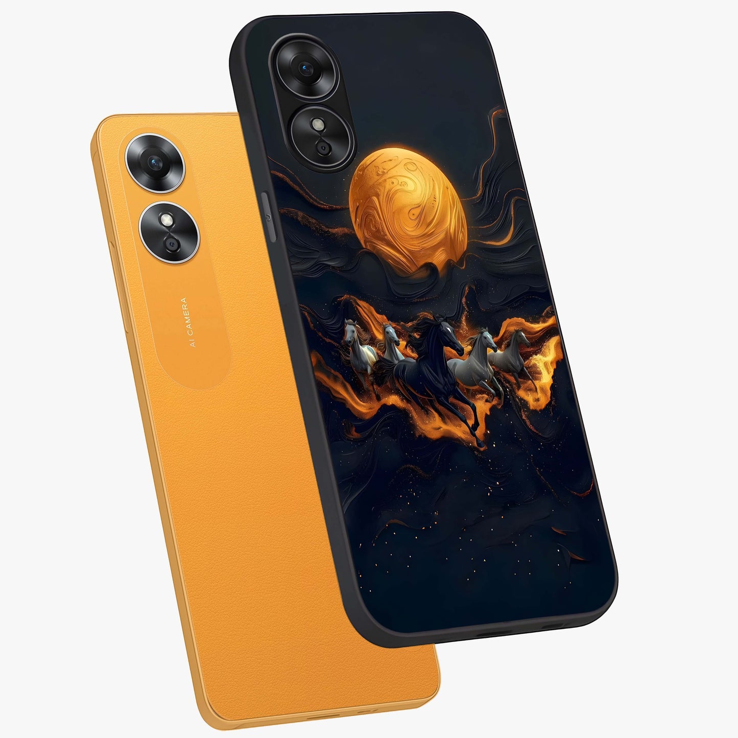 Golden Royal Heritage Glass Case displayed in angled mockup highlighting luxurious heritage design with golden aesthetic style.
