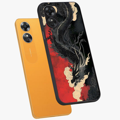 Shadow Dragon Fury Glass Case displayed in angled mockup highlighting powerful dragon illustration with dark fantasy aesthetic.