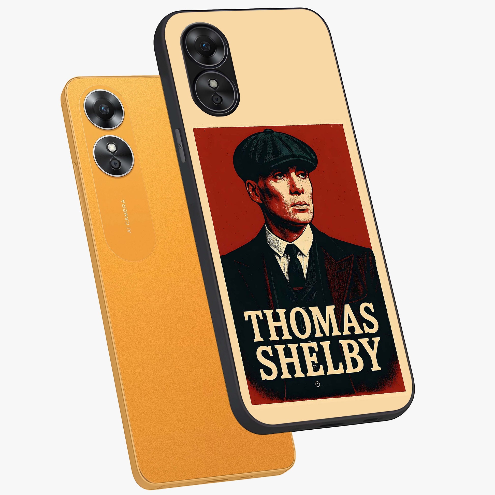 Vintage Mafia Authority Glass Case displayed in angled mockup highlighting powerful retro design with classic gangster aesthetic.