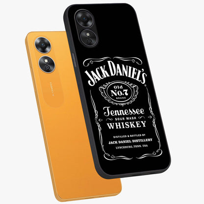 Vintage Whiskey Heritage Glass Case displayed in angled mockup highlighting retro beverage themed design with heritage aesthetic.