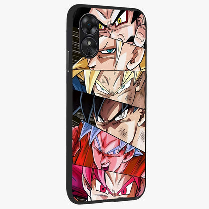 Anime Character Glass Case upright view showcasing expressive anime artwork with bold graphic style.