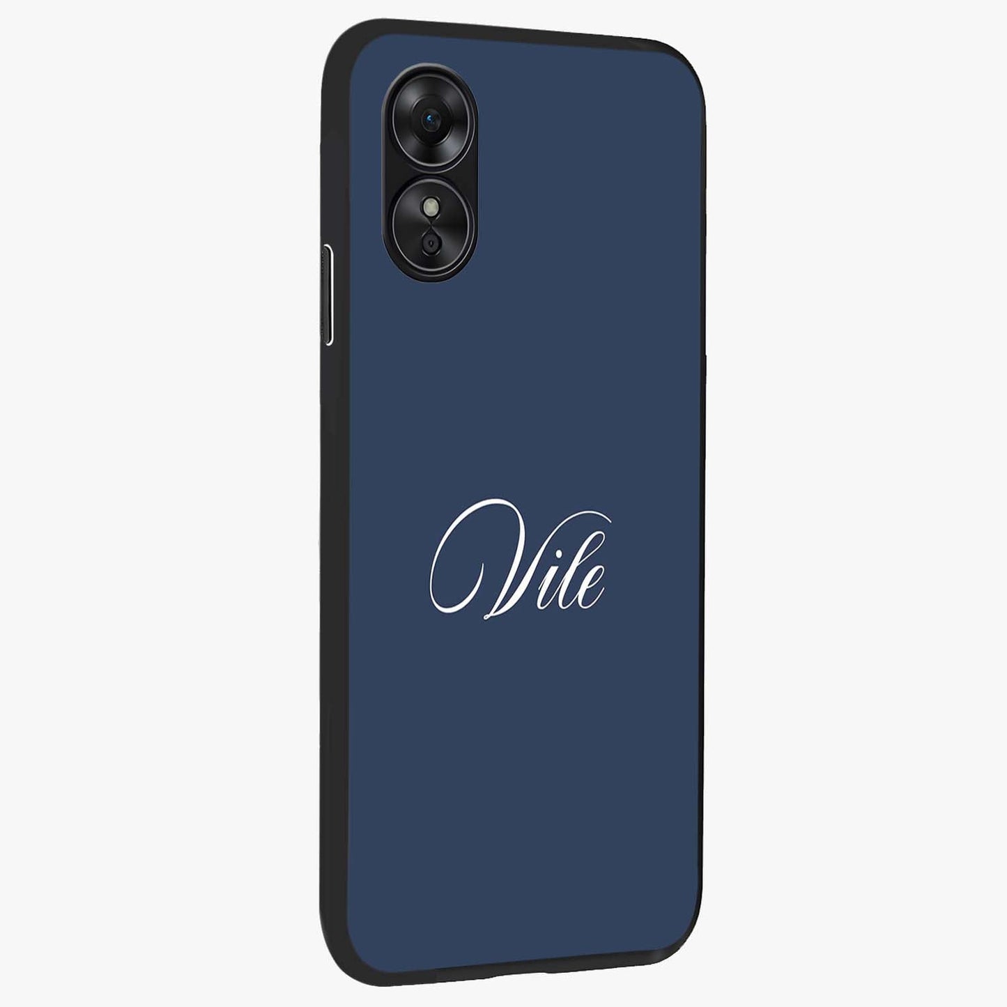 Blue Vintage Floral Pattern Glass Case displayed in angled mockup highlighting classic blue floral pattern and retro aesthetic design.
