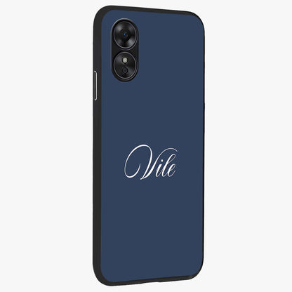 Blue Vintage Floral Pattern Glass Case displayed in angled mockup highlighting classic blue floral pattern and retro aesthetic design.
