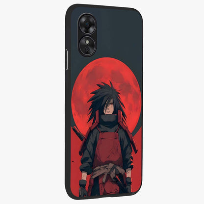 Crimson Moon Warlord Glass Case upright view showcasing powerful warlord artwork with dark celestial theme.
