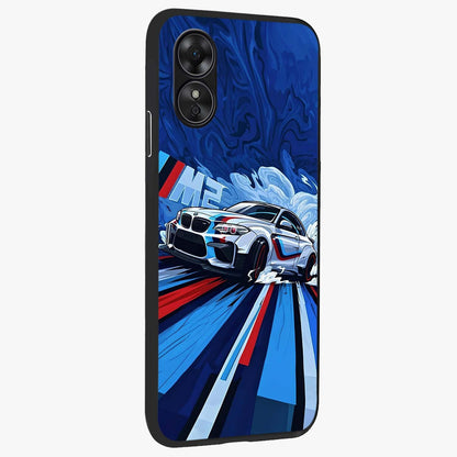 Drift Power Rush Glass Case upright view showcasing high speed racing artwork with bold automotive theme.