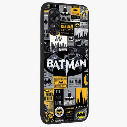 Knight Gotham Rise Glass Case upright view showcasing bold vigilante themed artwork with gothic city vibe.