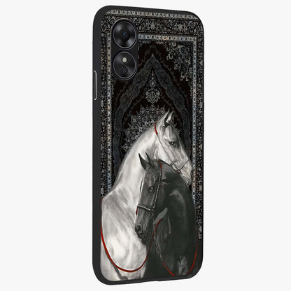 Majestic Ride Legacy Glass Case upright view showcasing dynamic ride inspired artwork with modern automotive theme.