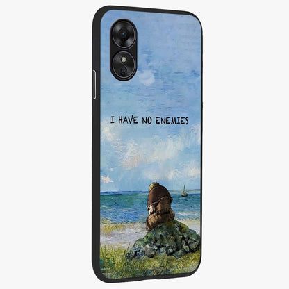 Peace Beyond War Glass Case upright view showcasing powerful peace symbol artwork with inspirational theme.