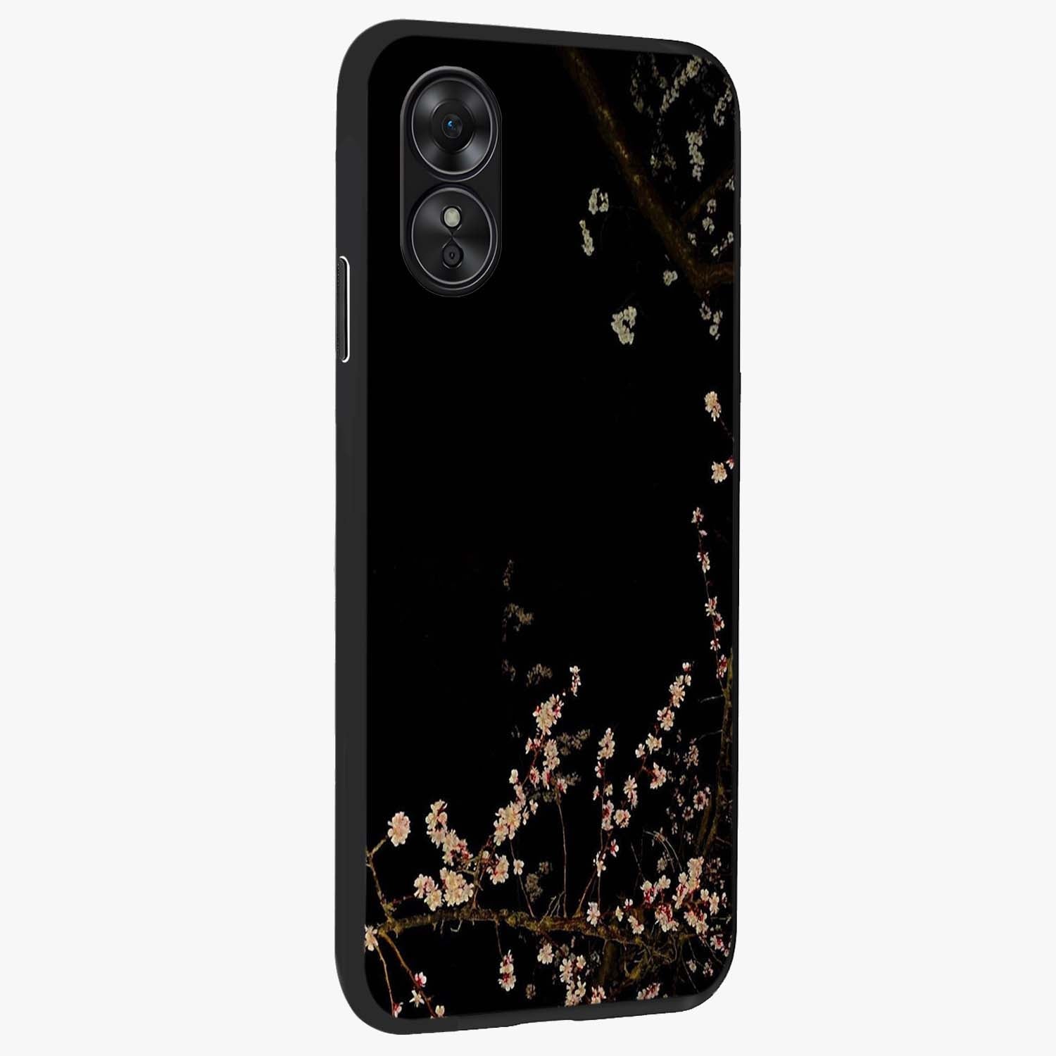 Petal Moon Light With Custom Name Glass Case upright view showcasing elegant floral moon artwork with personalized aesthetic.