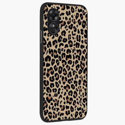 Savage Chic Pattern Glass Case upright view showcasing trendy decorative artwork with edgy fashion theme.