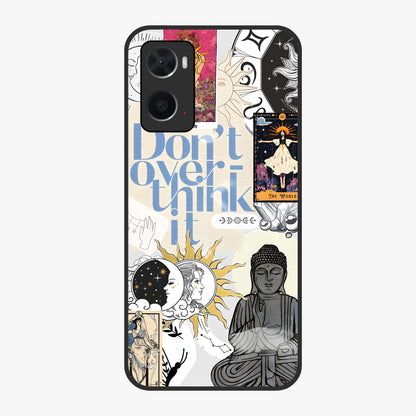 Ethereal Thoughts Glass Case showing flat back view with dreamy artistic artwork and glossy glass finish.