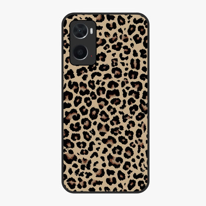 Savage Chic Pattern Glass Case showing flat back view with stylish patterned artwork and glossy glass finish.