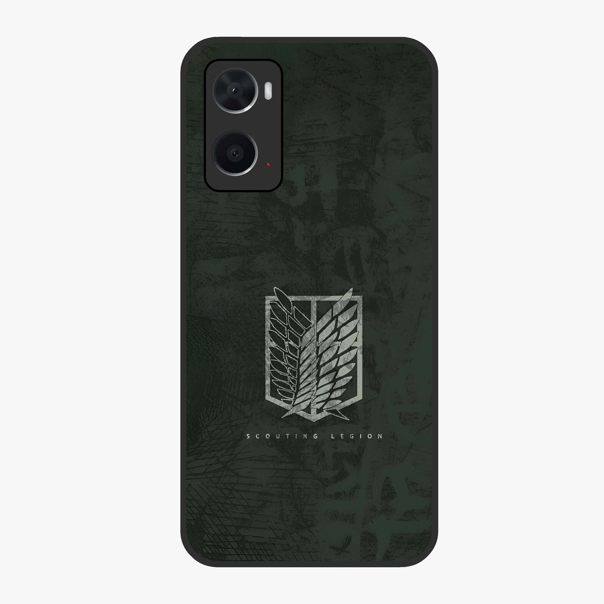 Wings Of Freedom Glass Case showing flat back view with symbolic wings artwork and glossy glass finish.