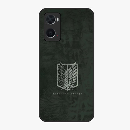 Wings Of Freedom Glass Case showing flat back view with symbolic wings artwork and glossy glass finish.