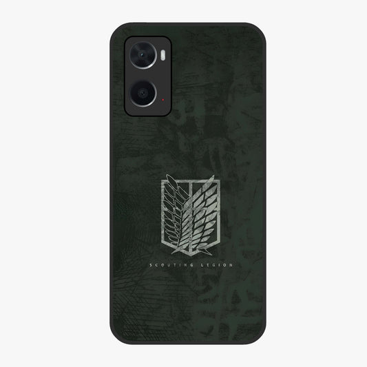 Wings Of Freedom Glass Case showing flat back view with symbolic wings artwork and glossy glass finish.