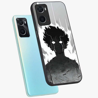 Awakened Inner Rage Glass Case displayed in angled mockup highlighting powerful graphic design and bold artistic theme.