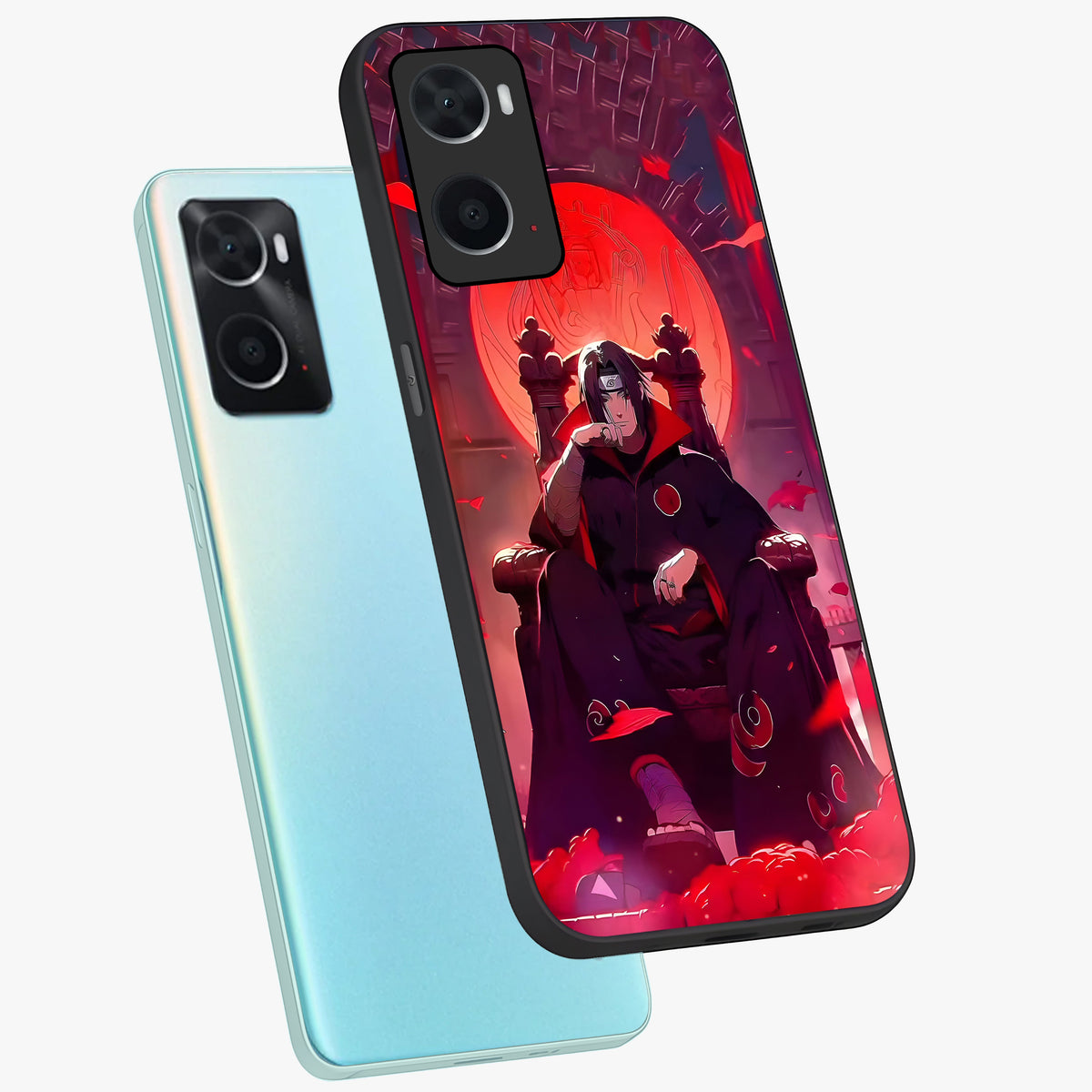 Blood Moon Sovereign Glass Case displayed in angled mockup highlighting dark celestial moon design and dramatic theme.