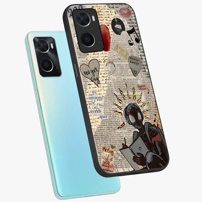 City Dream Sketch Glass Case displayed in angled mockup highlighting minimal city illustration with aesthetic sketch style.