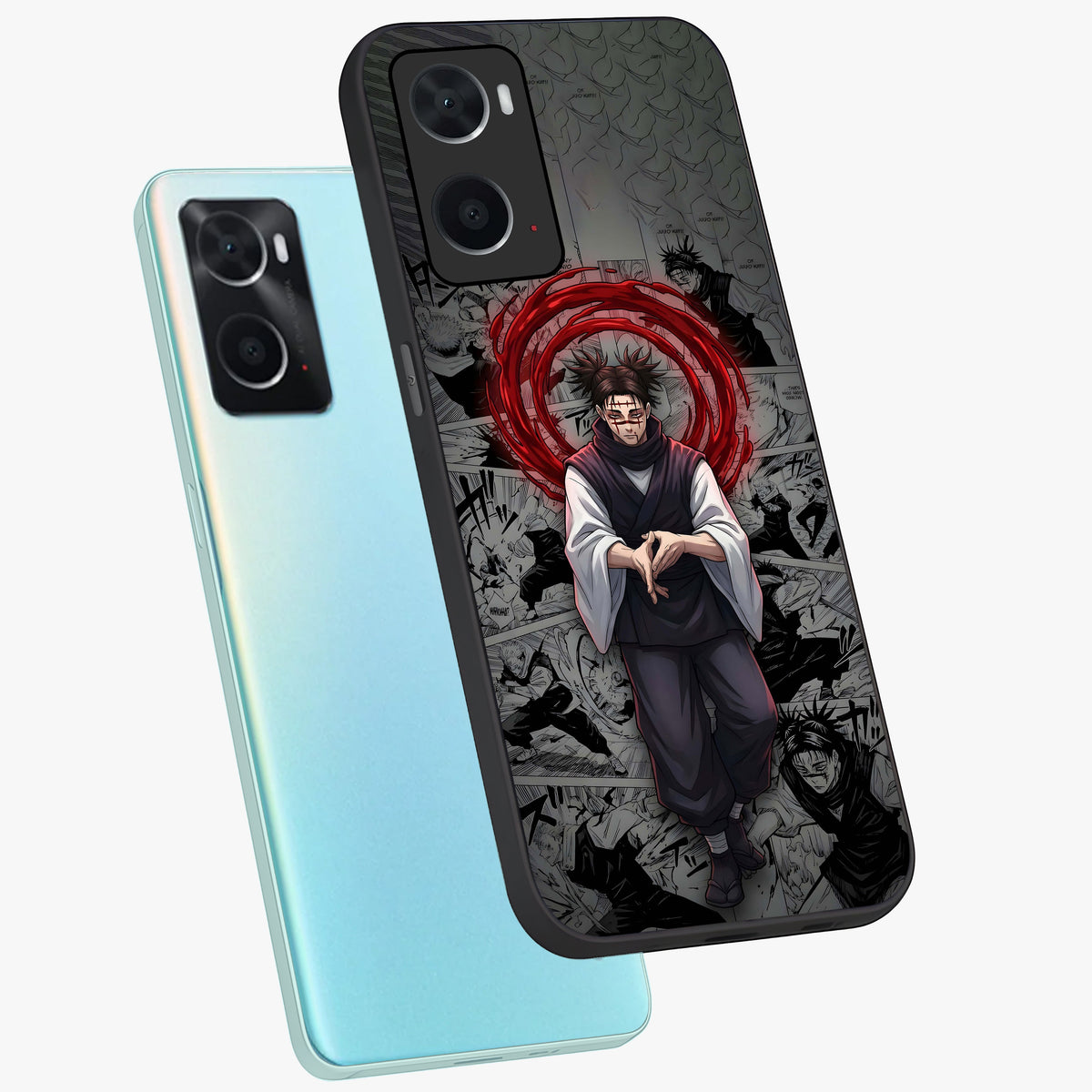 Cursed Ritual Ascension Glass Case displayed in angled mockup highlighting mystical ritual illustration with supernatural aesthetic.