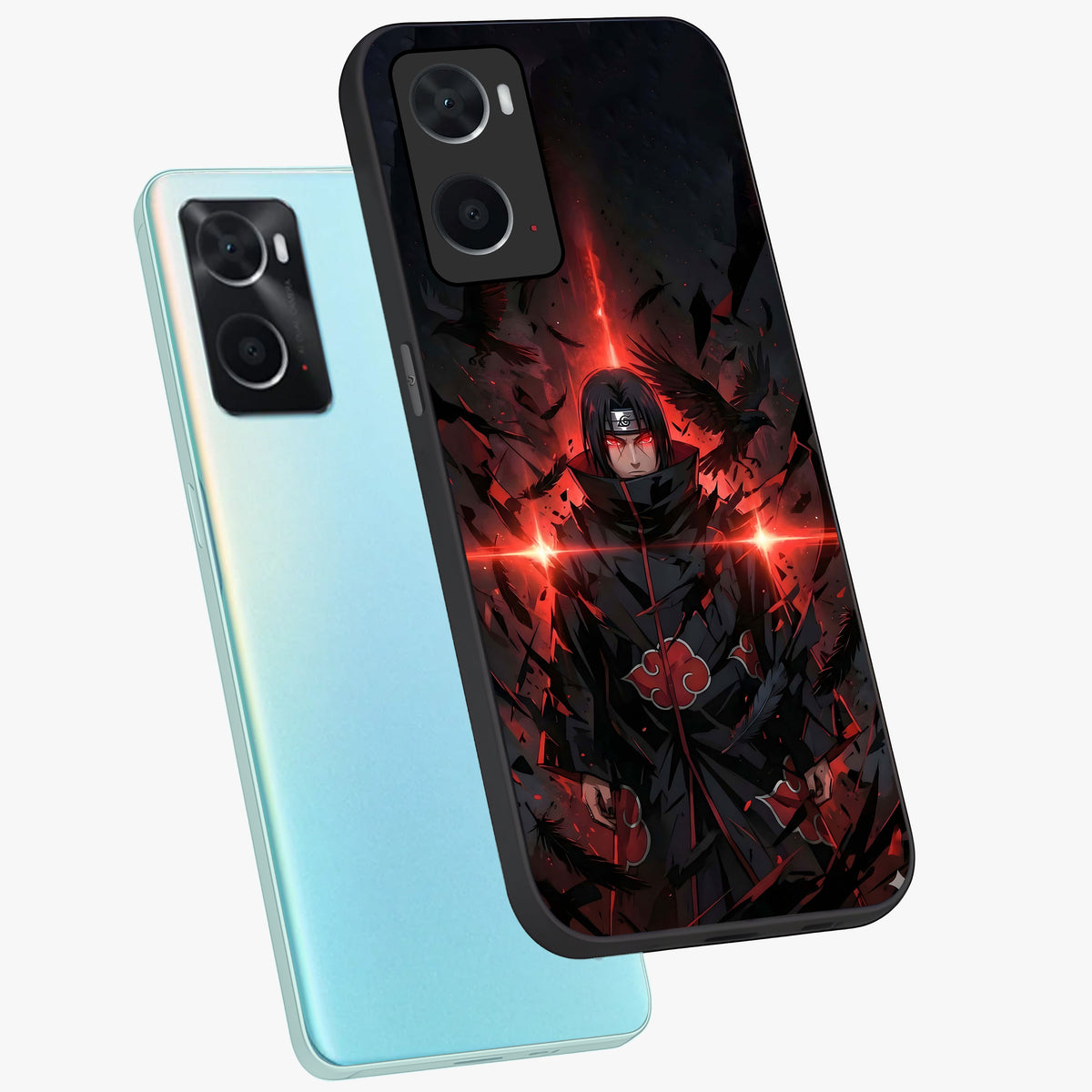 Focused Blade Discipline Glass Case displayed in angled mockup highlighting clean minimal text artwork with modern aesthetic style.