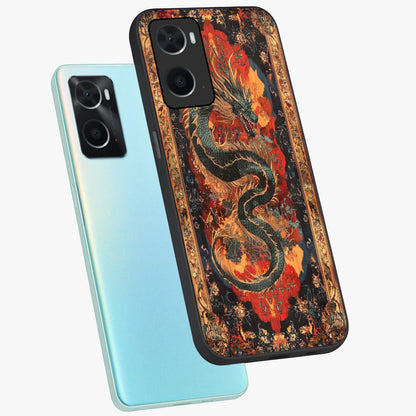 Inferno Dragon Soul Glass Case displayed in angled mockup highlighting powerful dragon illustration with inferno aesthetic.