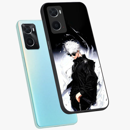 Limitless Shadow King Glass Case displayed in angled mockup highlighting dramatic dark hero design with intense aesthetic.