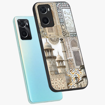 Mughal Marble Legacy Glass Case displayed in angled mockup highlighting elegant heritage marble artwork with royal aesthetic.