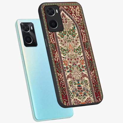 Persian Inspired Glass Case displayed in angled mockup highlighting intricate traditional design with elegant cultural aesthetic.