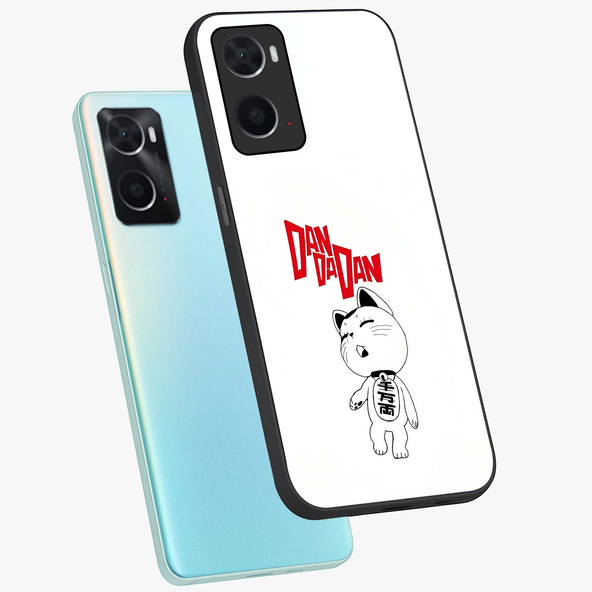 Playful Spirit Charm Glass Case displayed in angled mockup highlighting lively decorative design with playful aesthetic style.