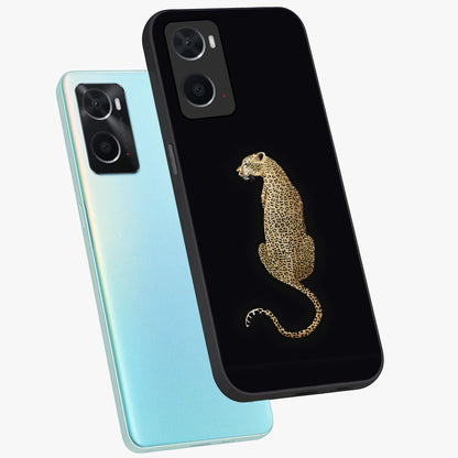 Regal Leopard Glass Case displayed in angled mockup highlighting powerful animal illustration with stylish wild aesthetic.