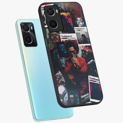 The Weeknd Glass Case displayed in angled mockup highlighting stylish pop culture inspired design with modern aesthetic.