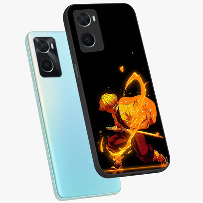 Thunder Flame Execution Glass Case displayed in angled mockup highlighting dramatic fire themed design with intense fantasy aesthetic.