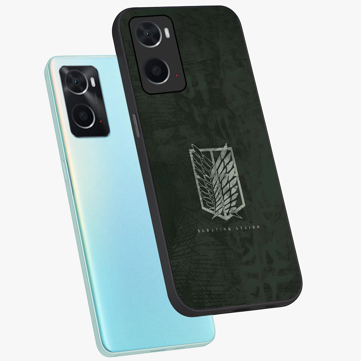 Wings Of Freedom Glass Case displayed in angled mockup highlighting graceful wing design with inspirational aesthetic.